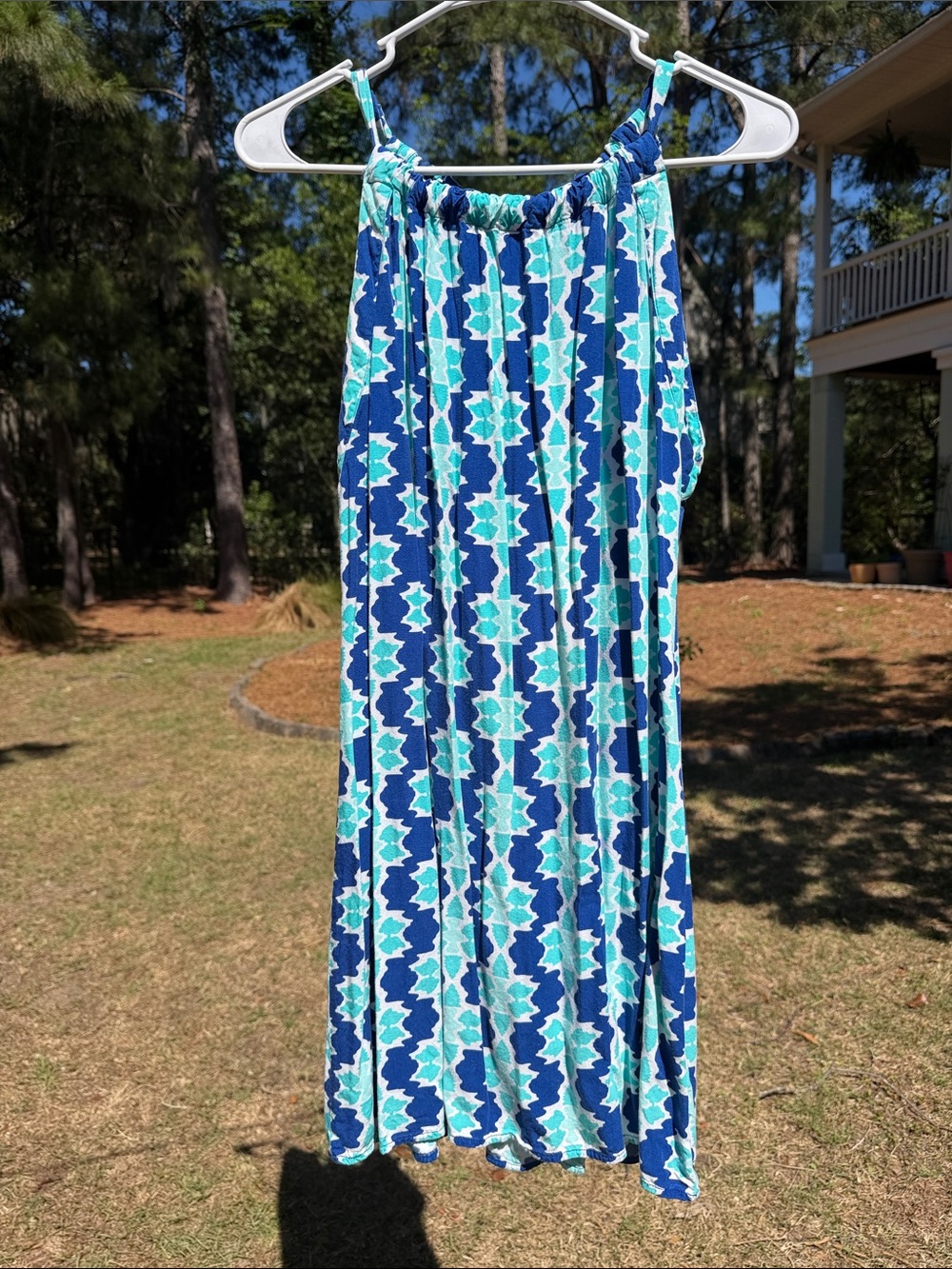 Escapada Blue & Teal Geometric Alice Dress